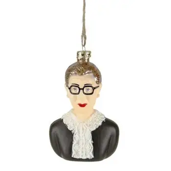 

Cody Foster Ruth Bader Ginsburg SCOTUS Court Judge Christmas Pendant Resin Ornament