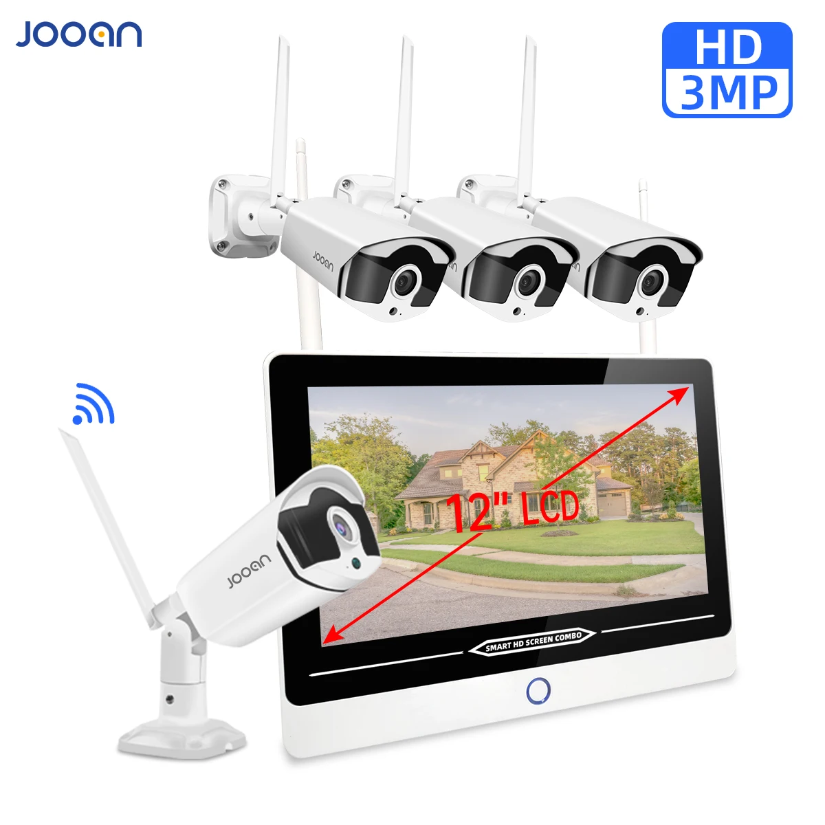 Jooan 8CH 3MP Security Camera System With 12