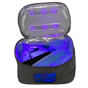 

Foldable Sanitizer Bag for Cell Phone, Clothing，metal 265 nm LED UV Sterilizer, Kill 99.99% in 3 minutes