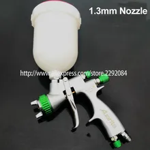 HVLP гравитационный подающий Воздушный Распылитель 600CC, распылитель краски, Аэрограф, набор инструментов с 1,3 мм насадкой