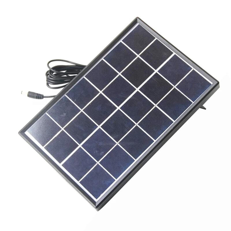 6 Вт 6 в солнечная батарея поликристаллическая солнечная панель Diy Солнечная система питания для батареи 3,7 в светодиодная подсветка для зарядного устройства Dc 5521 кабель 3 метра