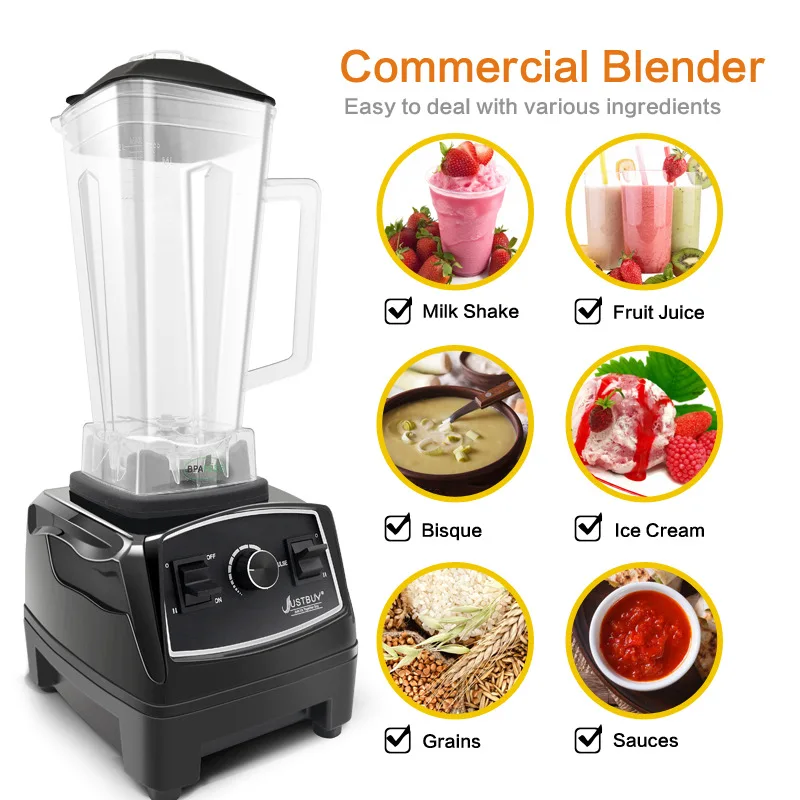 12200W Heavy Duty Commercial Blender Professional Mixer Juicer Fruit