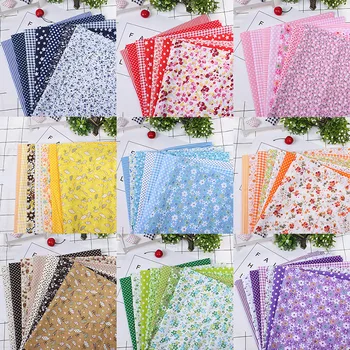 

1 Set Cotton Fabric Printed Cloth Sewing Quilting Fabrics for Patchwork Needlework DIY Handmade Fabric Material Accessories