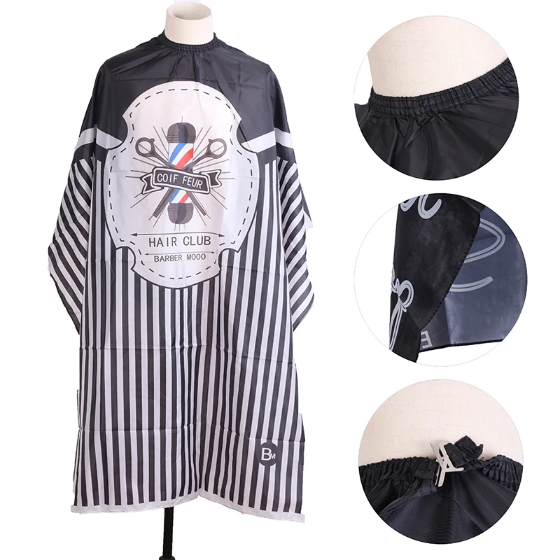 Waterproof Haircut Cape Cloth Cutting Hair Pattern Salon Barber Cape Hairdressing Hairdresser Apron Wrap Gown Tools Barber Apron
