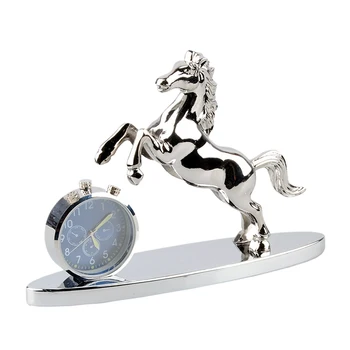 

Home Display Animal Shape With Clock Bottle Mini Ornament Decorative Interior Car Perfume Aroma Auto Styling Metal Alloy Lasting