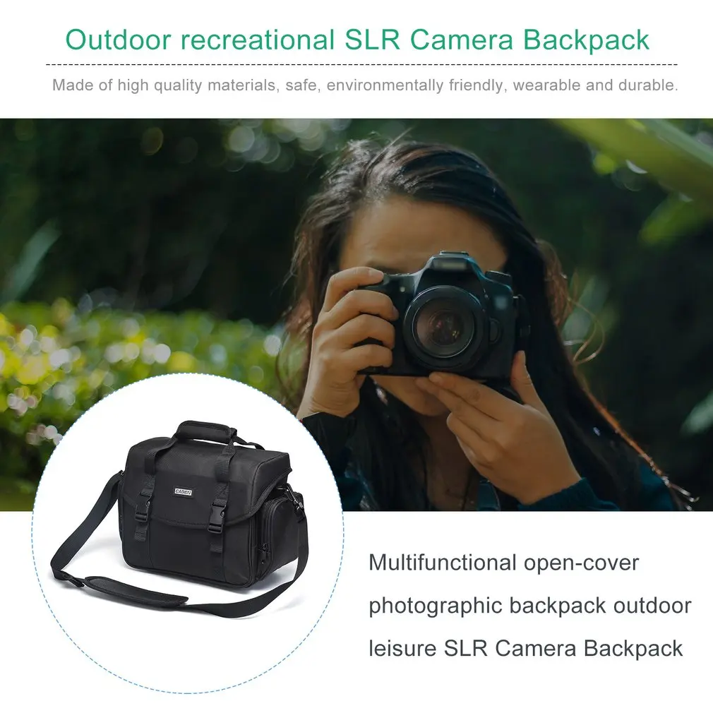 CADEN водонепроницаемая сумка для камеры Сумка через плечо многофункциональная Фото сумка для Canon Nikon sony DSLR чехол для цифровой камеры на открытом воздухе