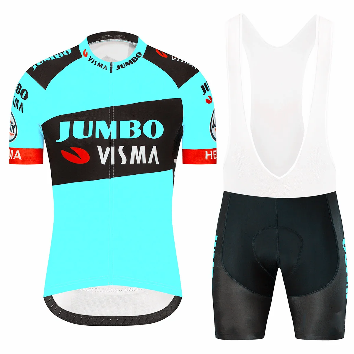 Джерси для велоспорта коллекция 2020 года JUMBO VISMA Женская веломайка с коротким