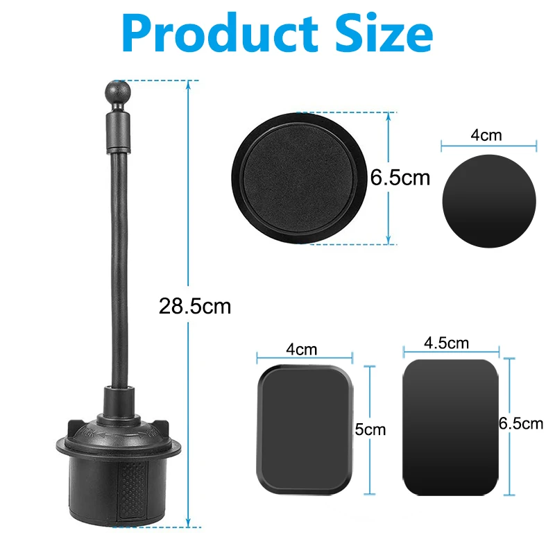 XMXCZKJ магнитный автомобильный подстаканник для телефона Регулируемый держатель для мобильного телефона Gooseneck для большинства смартфонов для Iphone Xiaomi HuaWei