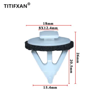 

10PCS Automotive Plastic Fastener Clip for Toyota Corolla BYD F3 L3 G3 Trunk Light Bar trim License Plate Light Frame
