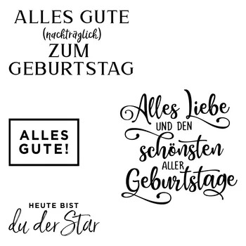 

German 2020 3D New Scrapbooking For Paper Making Birthday Embossing Frame Card Craft With clear Stamps Set