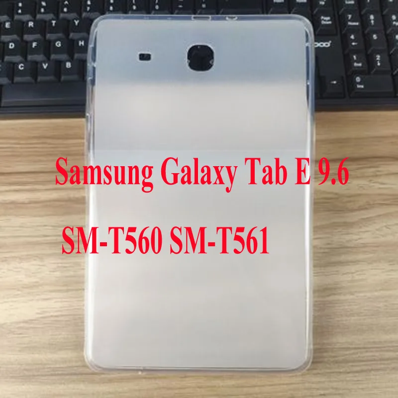 TPU Для Samsung Galaxy Tab E 9,6 SM-T560 T561 прочная гибридная Защита Чехол амортизация Силикон+ крышка ПК с подставкой+ пленка+ ручка - Цвет: TPU