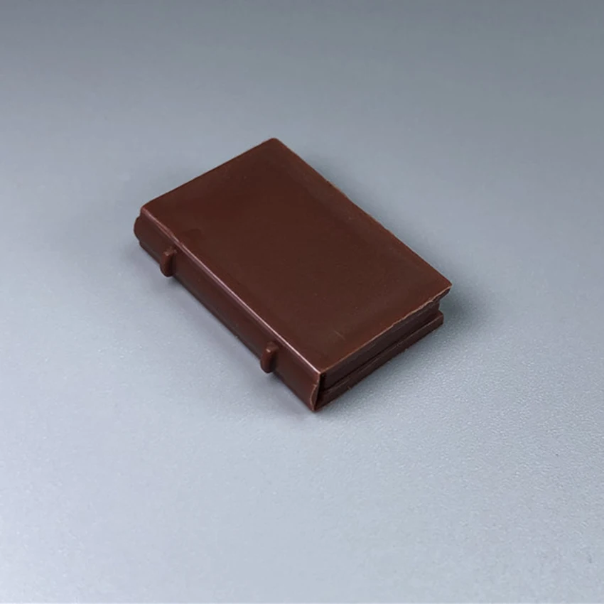 10Pcslot MOC Brown Book Diary Notebook Book Accessories Brick Figures Accessories Building Block Children DIY Scene Toy Gift (5)