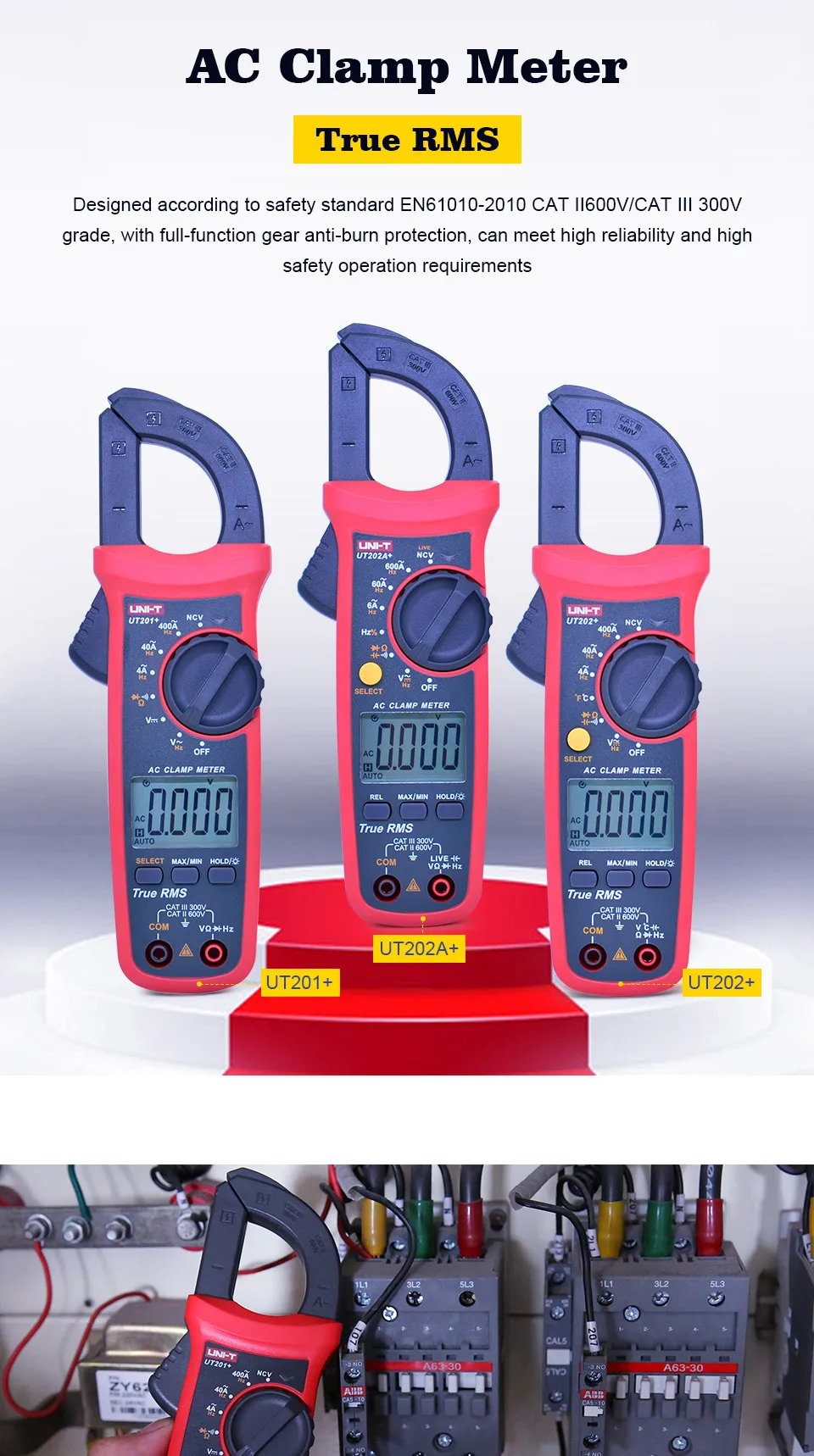 UNI T UNI-T цифровой клещи UT201+ UT202+ UT202A+ AC DC ток Amperimetro тестер зажим мультиметр Сопротивление Частота