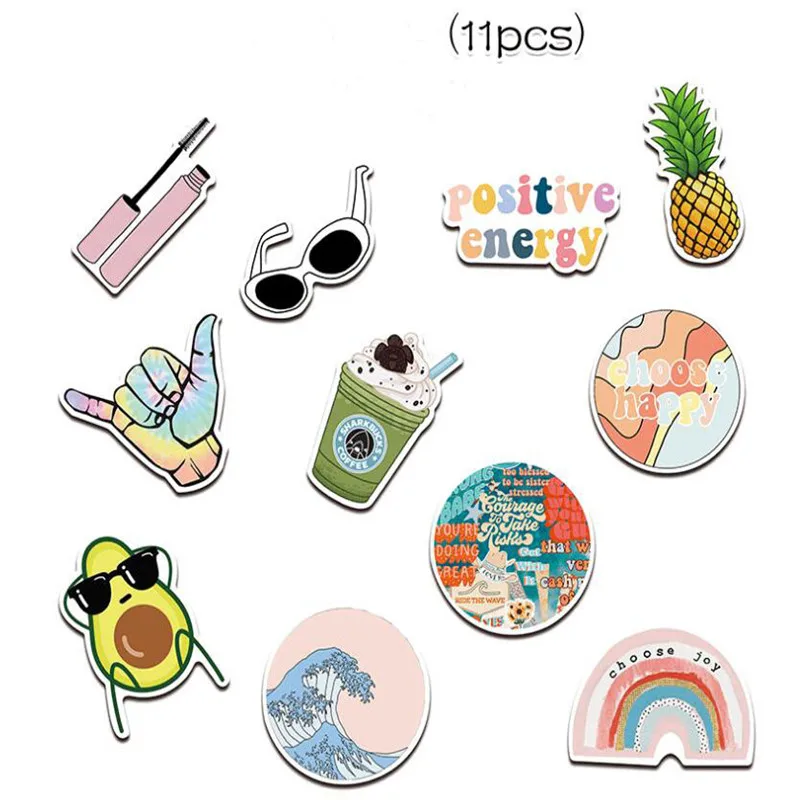 New TV friends gift decoration stickers DIY paper-cut cartoon patch suitcase notebook decoration decal sticker