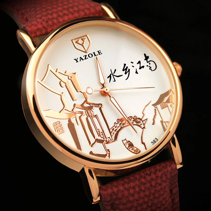 

Women Watches Yazole Women's Wrist Watch Fashion Ladies Quartz Watch Chinese Style Designer Female Mujer Relogio Clock 2019 New