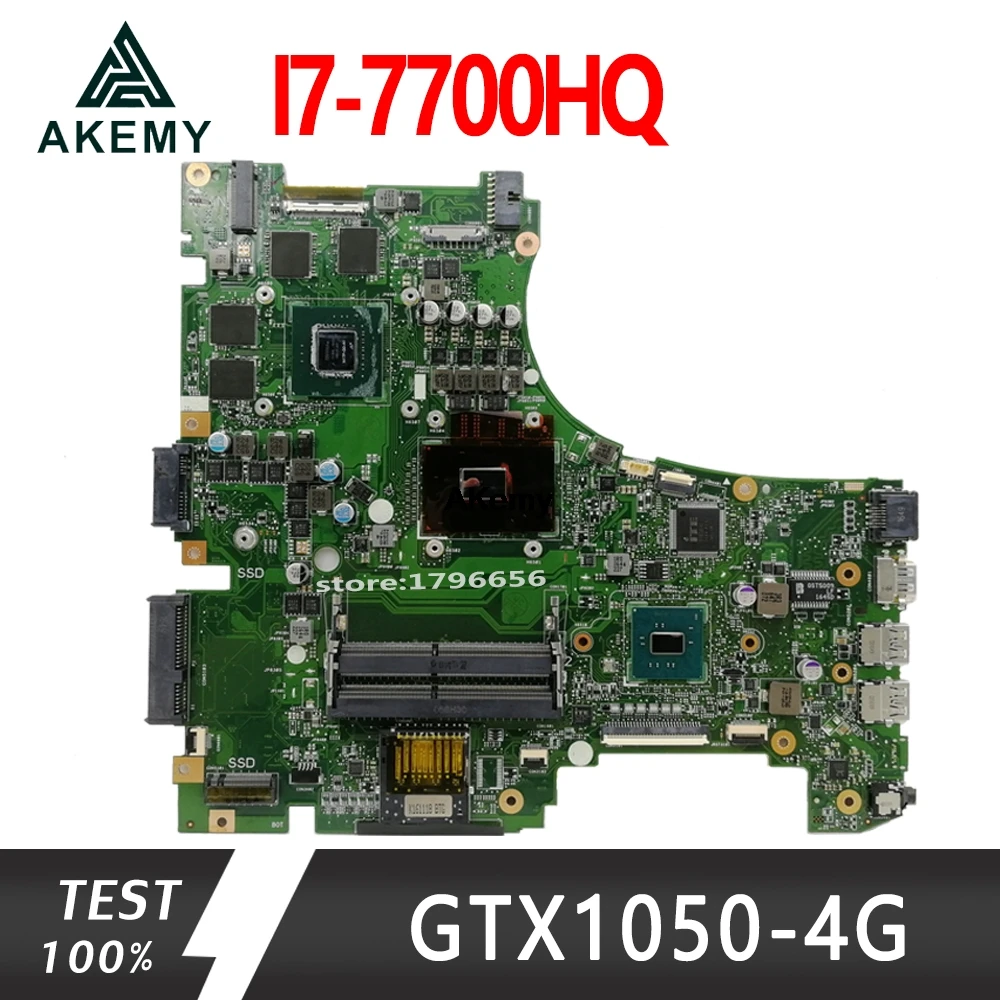 Akemy GL553VD материнская плата для ноутбука ASUS ROG GL553VE GL553V FX53VD ZX53V оригинальная материнская плата I7-7700HQ GTX1050-4G