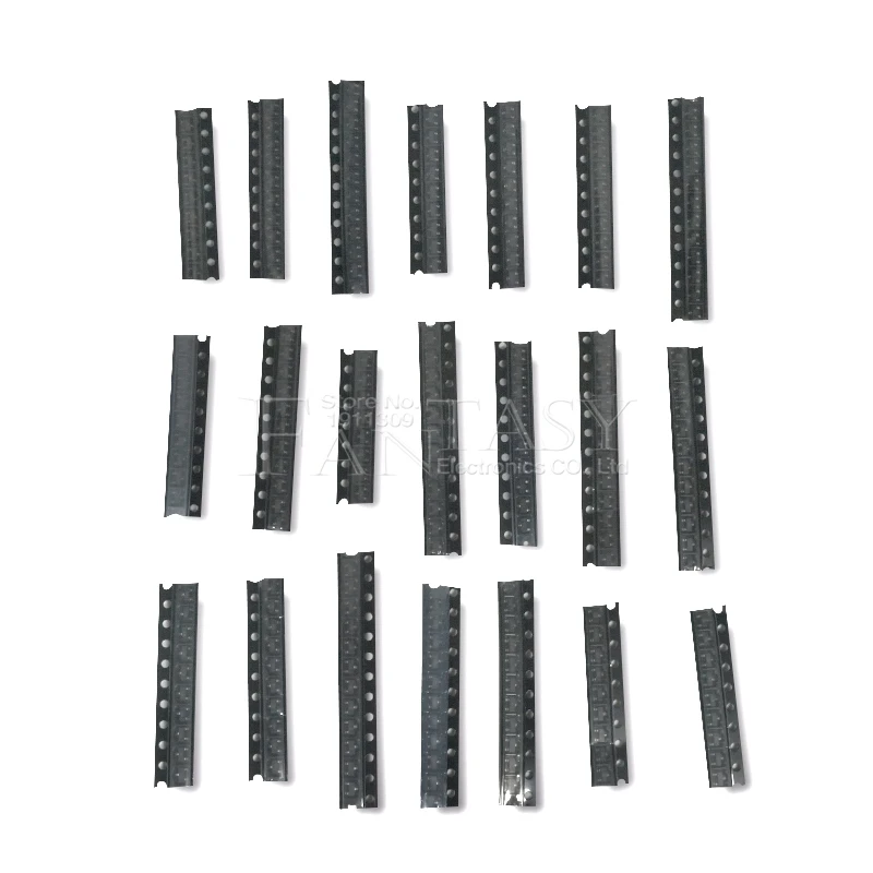 Transistors kit SOT-23 2N2222 TL431 S8050 S8550 2N3906 MMBTA42 MMBTA92 MMBT5401 210pcs
