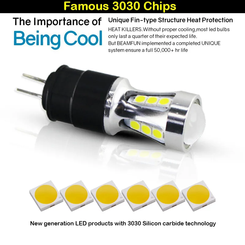 Ксеноновые белые светодиодсветодиодный лампы высокой мощности Hp24w 3030 SMD G4