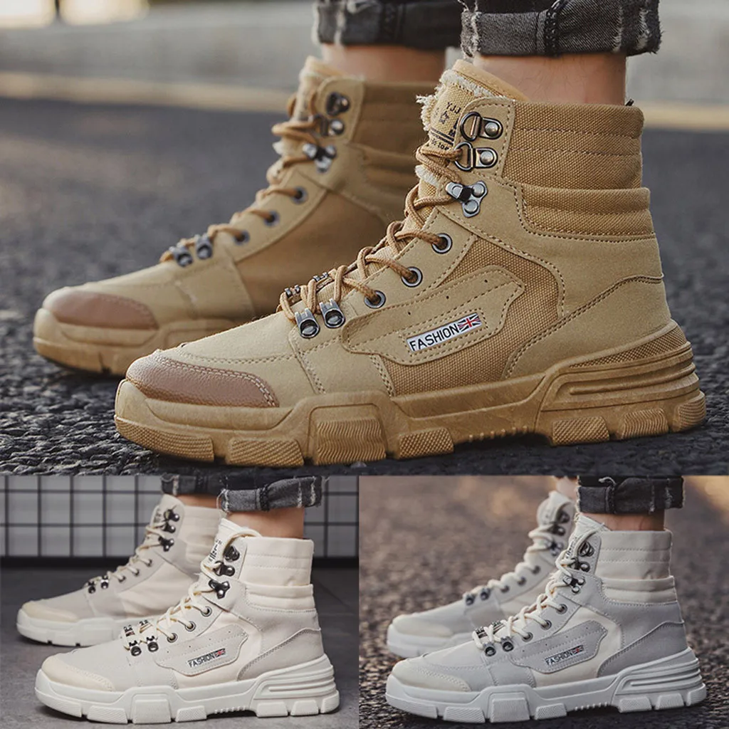 YOUYEDIAN military tactical boots desert Winter New Men's Boots Men's England High Korean Casual bota masculina militar#813g35