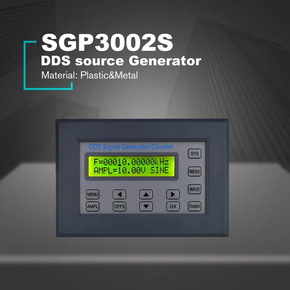 

FellTech SGP3002S DDS Source Generator Function Waveform Generator PWM Test Remote Control with Adapter For Laboratories EU