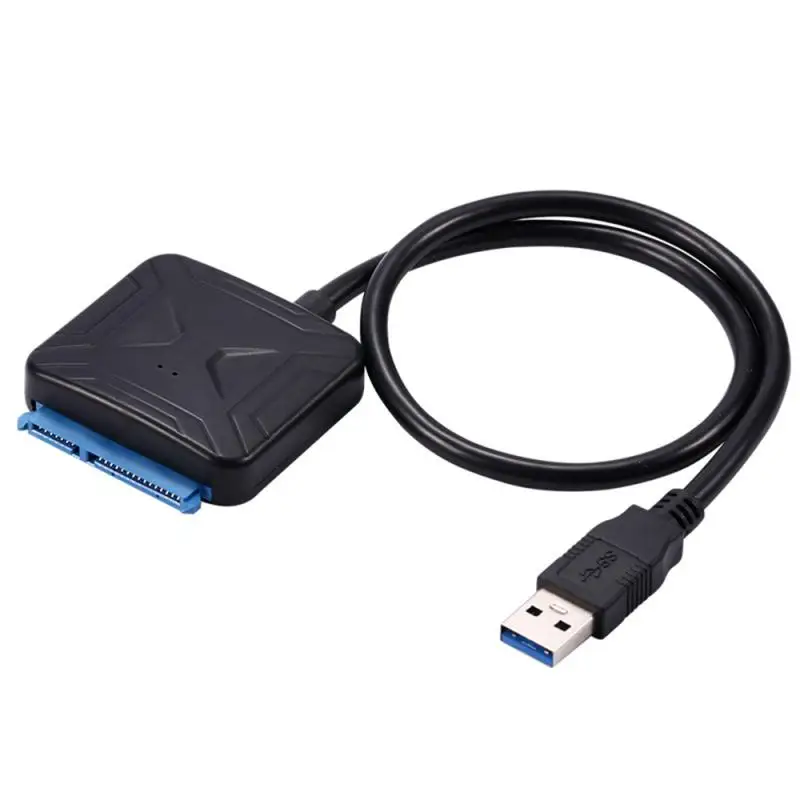 Адаптер для жесткого диска USB 3 0 к Sata 5 2 дюйма кабель HDD SSD с адаптером питания 12 В а