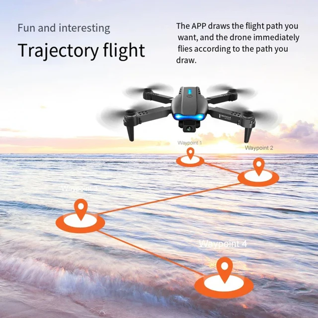 RC Mini Drone 4K Dual Camera HD Wide Angle Camera WIFI FPV Aerial Photography Helicopter Foldable Quadcopter Obstacle Avoidance 5