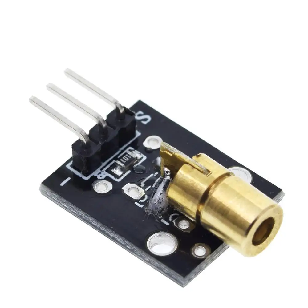 KY-008 3pin 650nm Red Laser Transmitter Dot Diode Copper Head Module for arduino DIY Kit