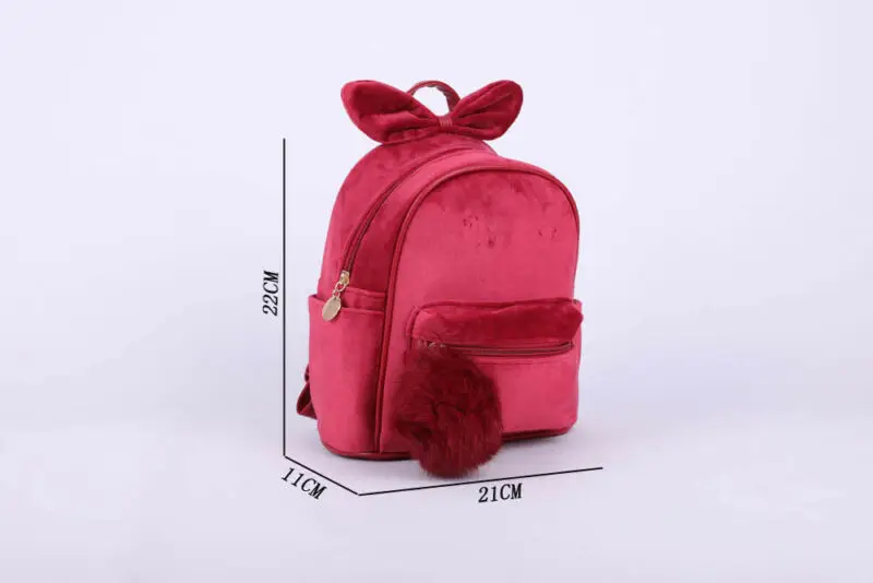  Lovely Kid Toddler Mini Backpack Kindergarten School bag Rucksack Baby Cartoon Bowknot Shoulder Bag - 4000338214827