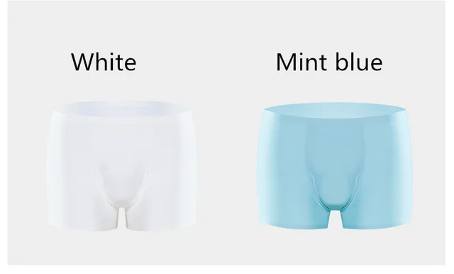 white-mint blue XXL Новые Xiaomi Mijia YouPin хлопок Smith Модальные удобные трусы боксеры 5 цветов Air sense нижнее белье 2 шт - Цвет: white-mint blue XXL