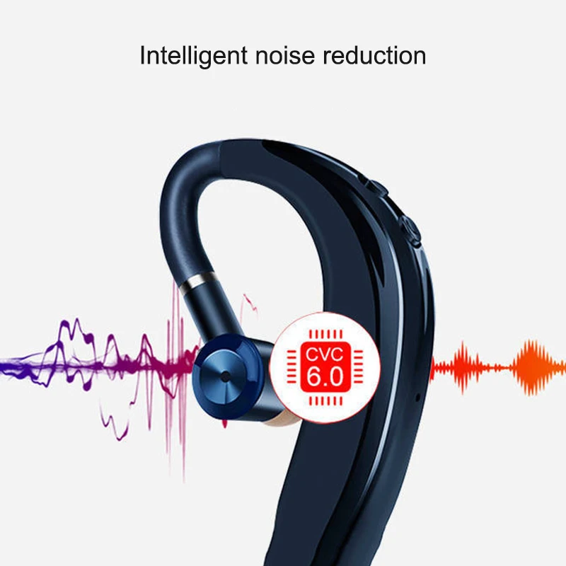 Wireless Earbuds Bluetooth 5 0 Headset Sport Earpiece Bass Headphone Sweatproof Single Headset PUO88