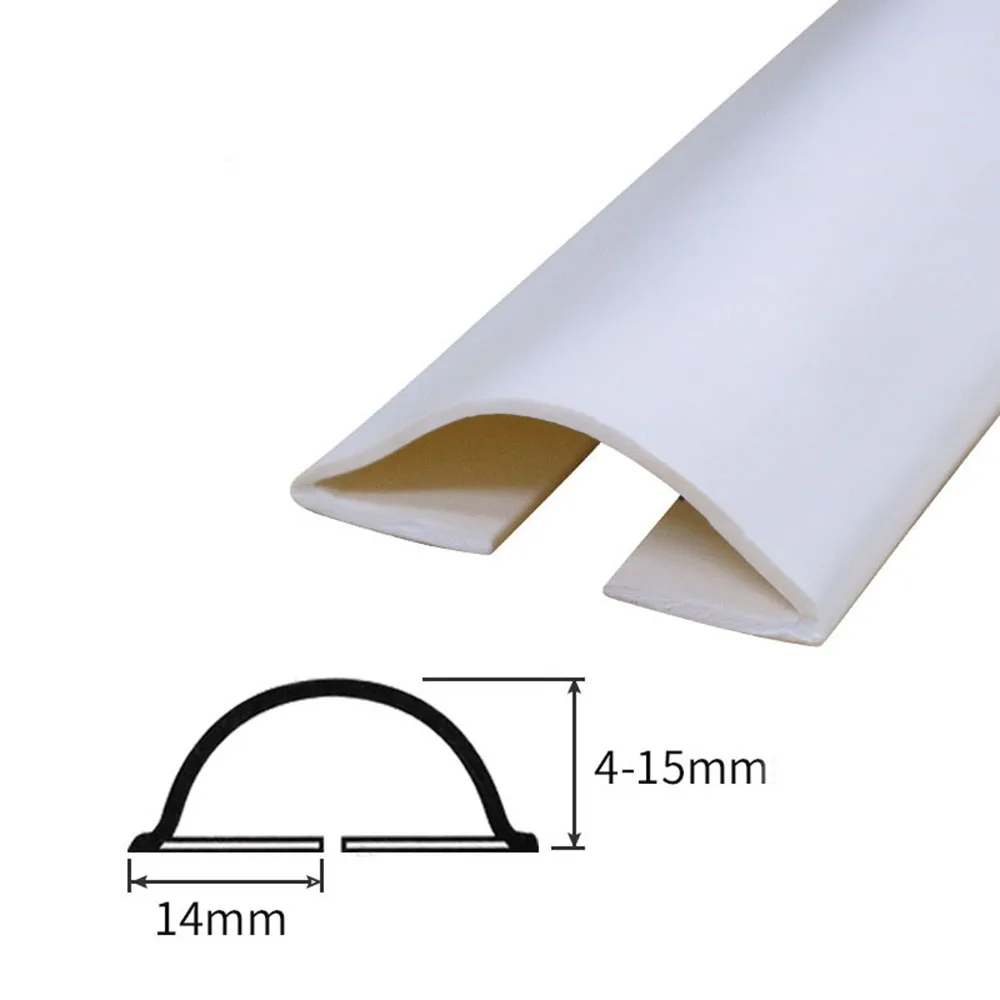 

Door Bottom Guard Seal Strip Draft Stopper Sound Insulation Wind Blocker Protect White / Black / Gray