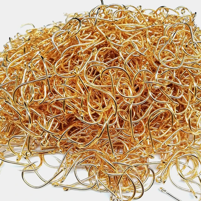 Fishing Hooks Wholesale by Bulk 1000Pcs/lot Fish Hook Gold Color