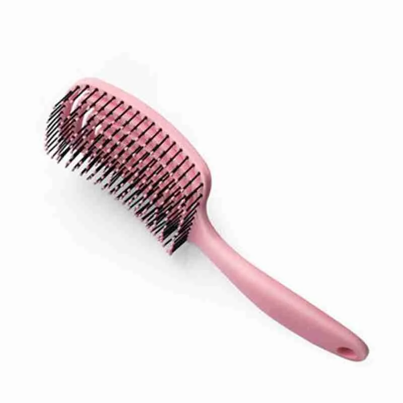 Hair Scalp Massage Comb Hairbrush Bristle Nylon Women Wet Curly Detangle Hair Brush For Salon Hairdressing Tool