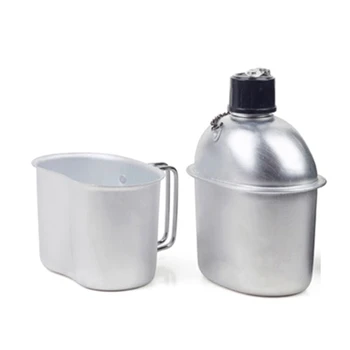 

3 Piece Kitchen Utensil Set Ultra-Light Aluminum Alloy Dining Cup Wood Stove Cover