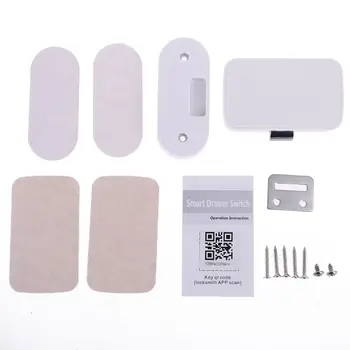 

Smart Bluetooth Keyless Drawer Lock Cellphone APP Unlock Anti-theft Punch-free Invisible Children Safety Lock