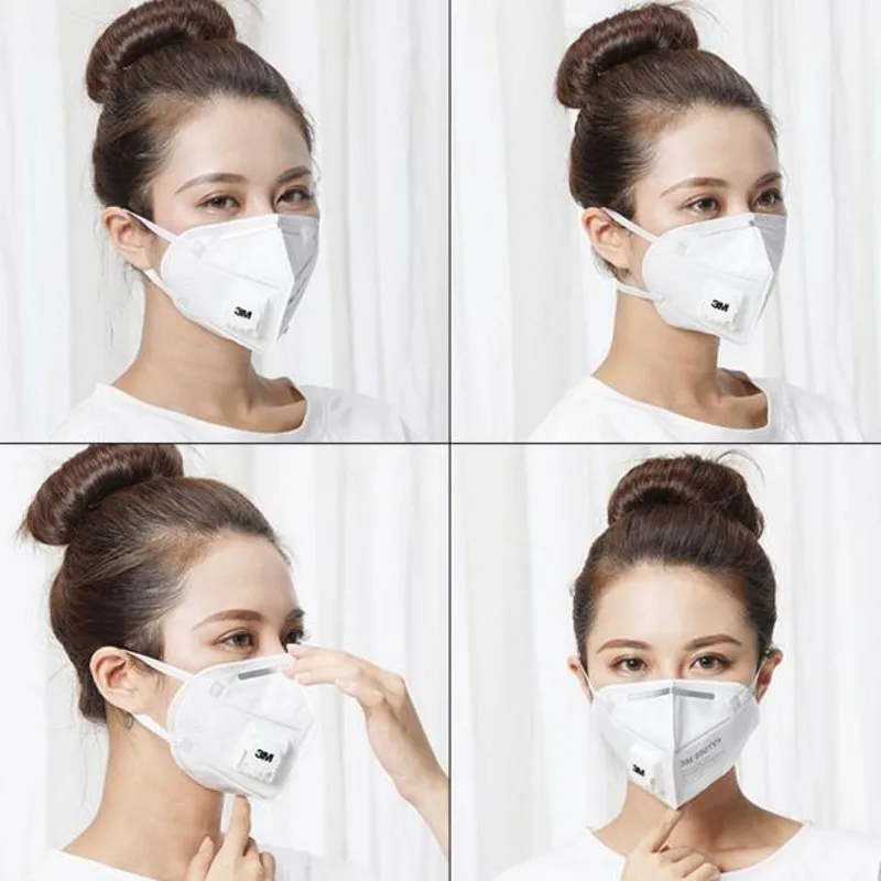 

3M 9001V Masks 10pcs/box PM2.5 KN95 Anti Covid 2019 Particulate Respirator Dust Mask with Cool Flow Valve Breathable Mouth Mask