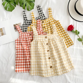 

summer new women t-shirts straped button plaid loose female girl camisoles lady elegant pulls outwear tops