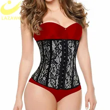 LAZAWG женский неопреновый винтажный утягивающий корсет под грудь со стальными косточками, Корректирующее белье, корсет, бюстье, утягивающий корсет