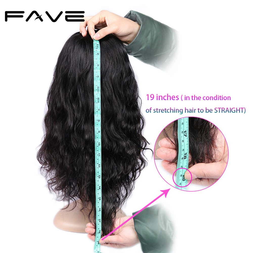  FAVE100% Remy Human Hair Natural Wave Wigs with Bangs Brazilian Human Hair Wig Natural Black For Bl