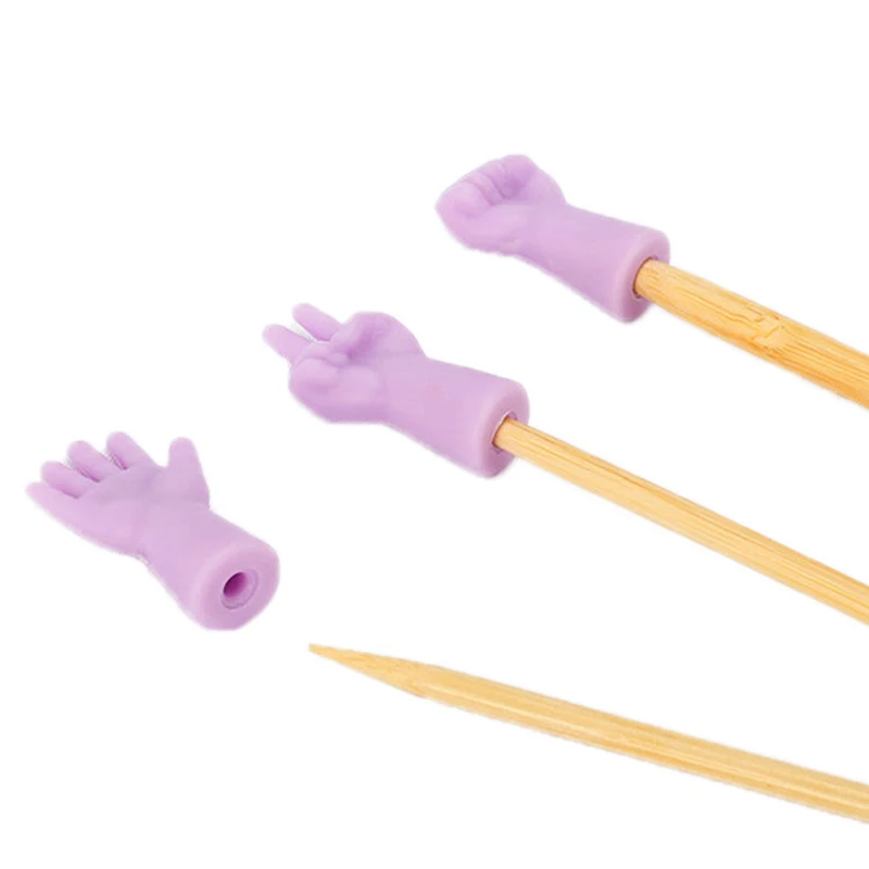 6pcs/lot Knitting Needles Point Protectors Needle Tip Stopper For DIY Weave Knitting And Sewing For Mom Sewing Tools Accessories