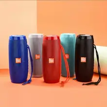 10 Вт светодиодный стерео Бас Сабвуфер Колонка беспроводной bluetooth динамик Сода портативный звук бум бокс водонепроницаемый ПК fm raido USB динамик