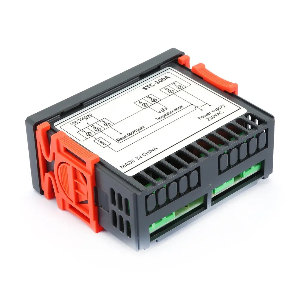 Digital Temperature Controller Cool Heat Refrigerator Thermostat Regulator Thermoregulator Thermocouple Sensor STC-100A
