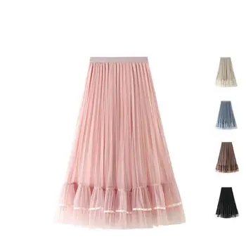 

2020 Autumn & Winter New Elastic High Waist Thin Gold Velvet Fishtail Skirt Simple Solid Color Pleated Long Skirt Free Shipping