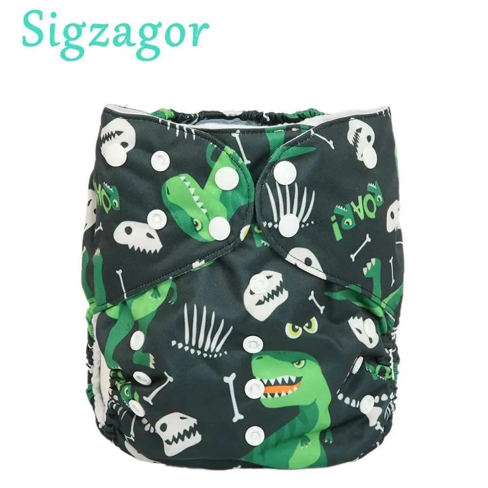 Ohomr Baby Waterproof Zipper Bag Washable Reusable Baby Cloth Diaper Bag for Baby Kids Toys Gift