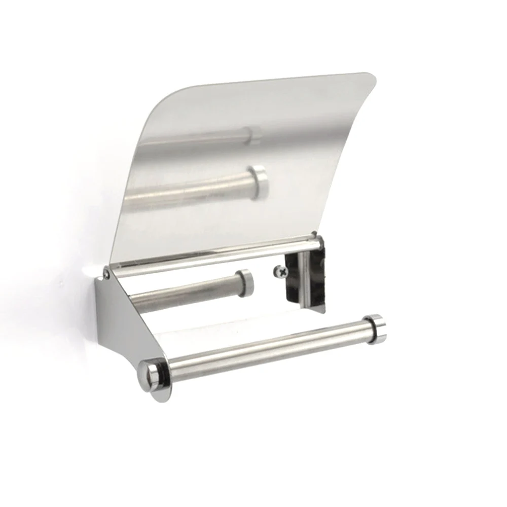 1Pc Wall Mounted Tissue Holder Stainless Steel Bathroom Roll Box Toilet Paper | Обустройство дома