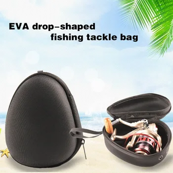 

Portable Fishing Reel Tool Protective Bag EVA Drop-shaped Fishing Accessories Pouch Bag Soft Small Size Tools Storage Box