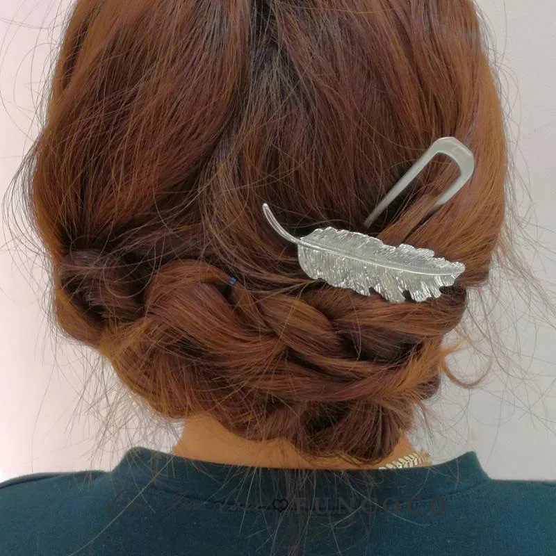 Японский минималистичный сплав металлический ракушка для волос для женщин Заколка Для Девочек инструменты булочка производитель шпильки для волос головной убор