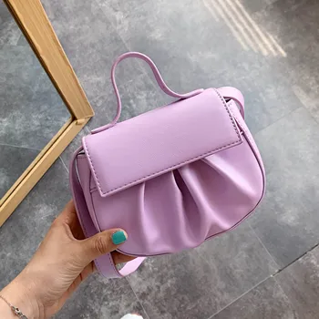 

Cute Small PU Leather Saddle Bags for Women 2020 Kawaii Shoulder Crossbody Handbags Female Travel Cross Body Tote Bag