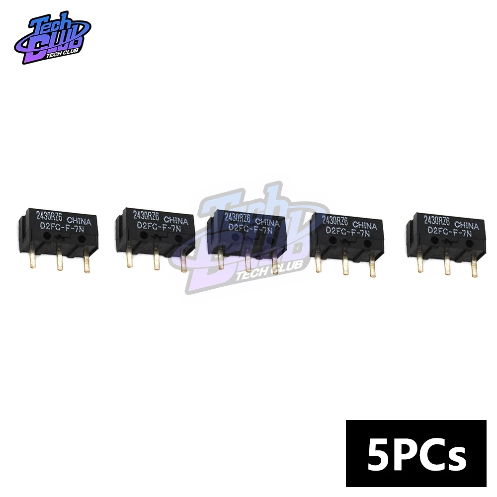 

5PCs OMRON Mouse Micro Switch D2FC-F-7N Mouse Button Fretting D2FC-E-7N D2FC
