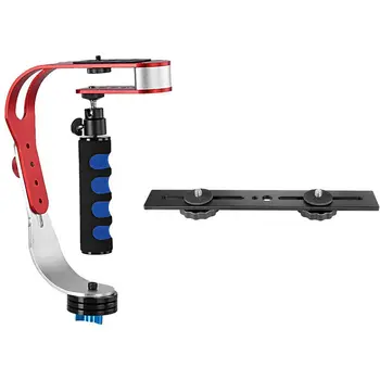 

Stable Stabilizer Handheld for Camera Smartphone GoPro 1/2/3/3 + / 4 & 8 Inch Dual Flash Camera Mount Tripod Bracket